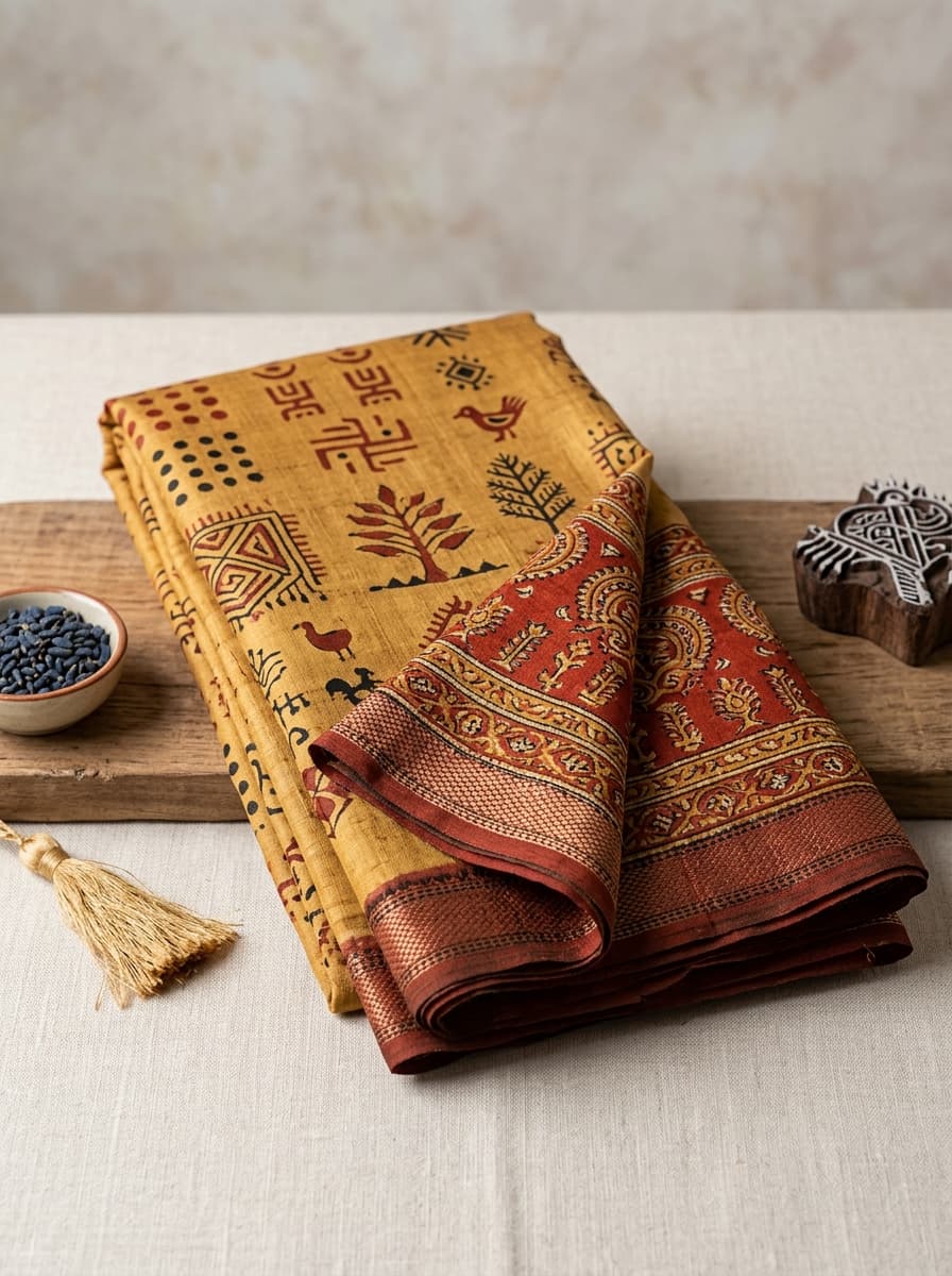 Dumka Tussar Silk Saree